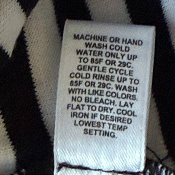 Cato Black and White Striped Short Sleeve Tee Size XL - Picture 7 of 7